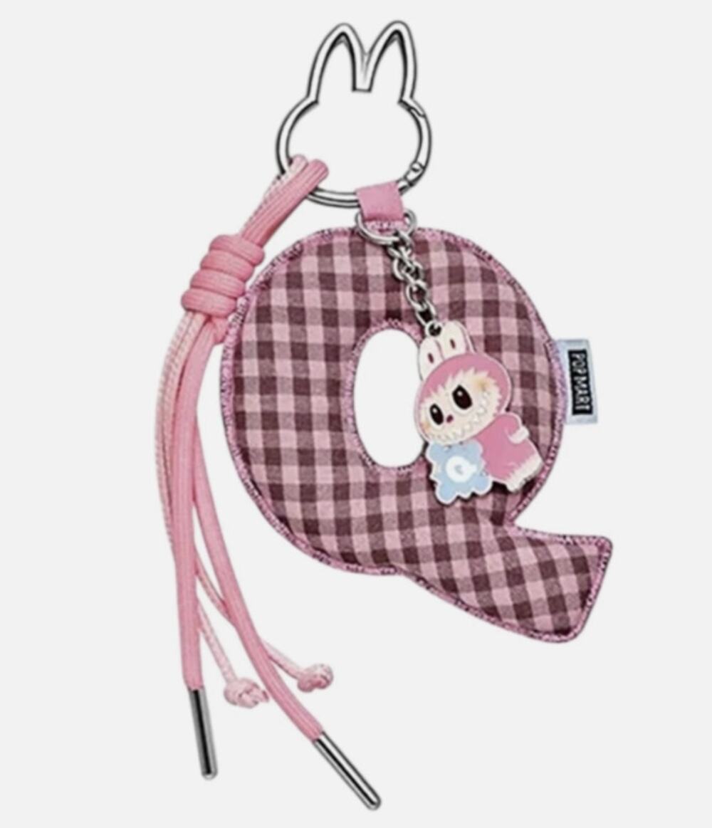Pop Mart MONSTERS LABUBU Pin for Love Keychain Pendant, LETTER Q Bag Charm, NEW
